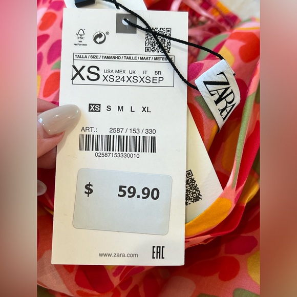 Zara pattern dress NWT - Picture 2 of 2